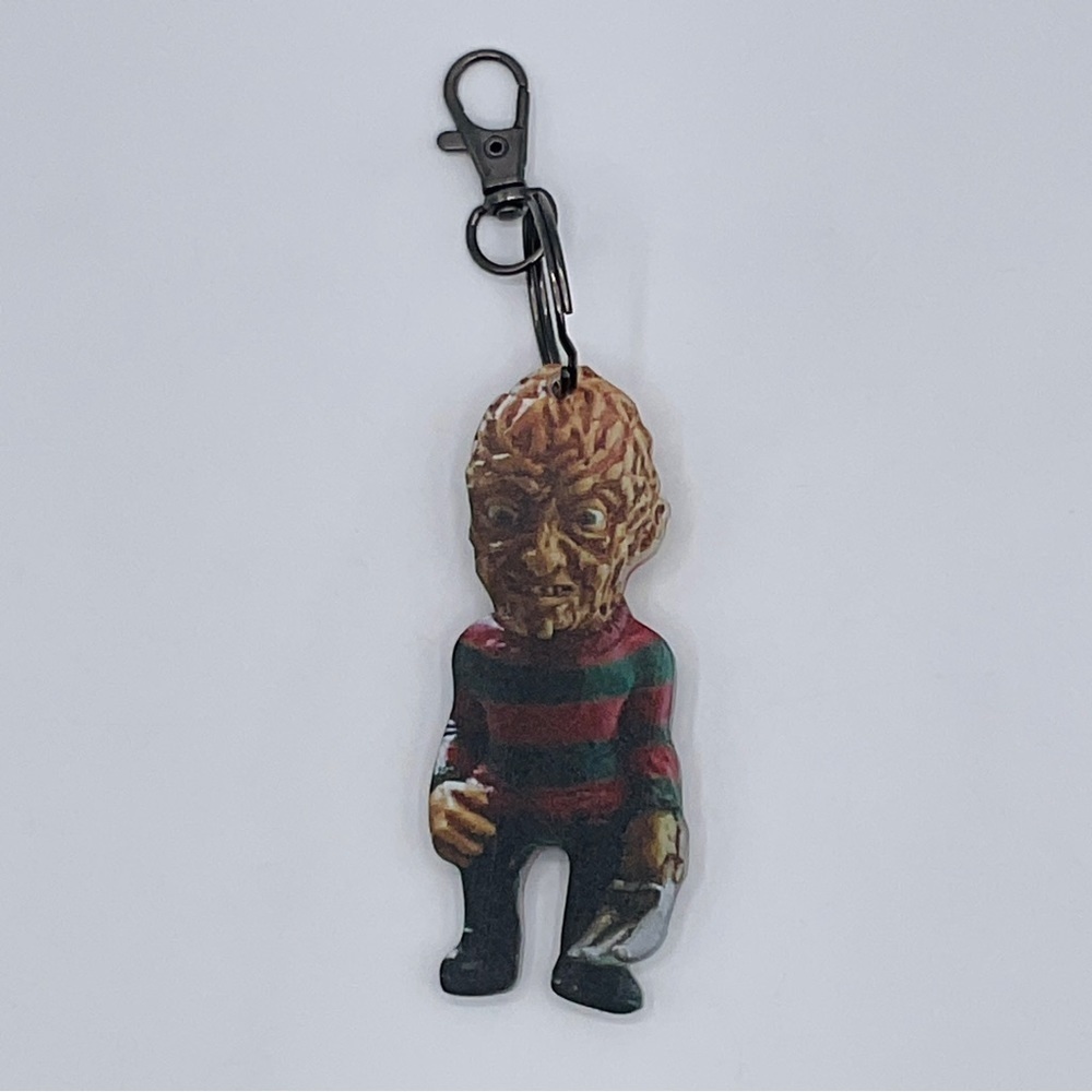 FREDDY Krueger KEYCHAIN KEYRING CLIP Nightmare on Elm Street Ornament Backpack